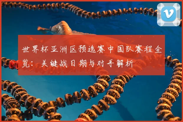 世界杯亚洲区预选赛中国队赛程全览:关键战日期与对手解析