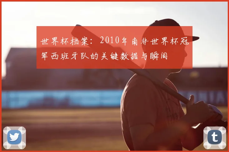 世界杯档案:2010年南非世界杯冠军西班牙队的关键数据与瞬间