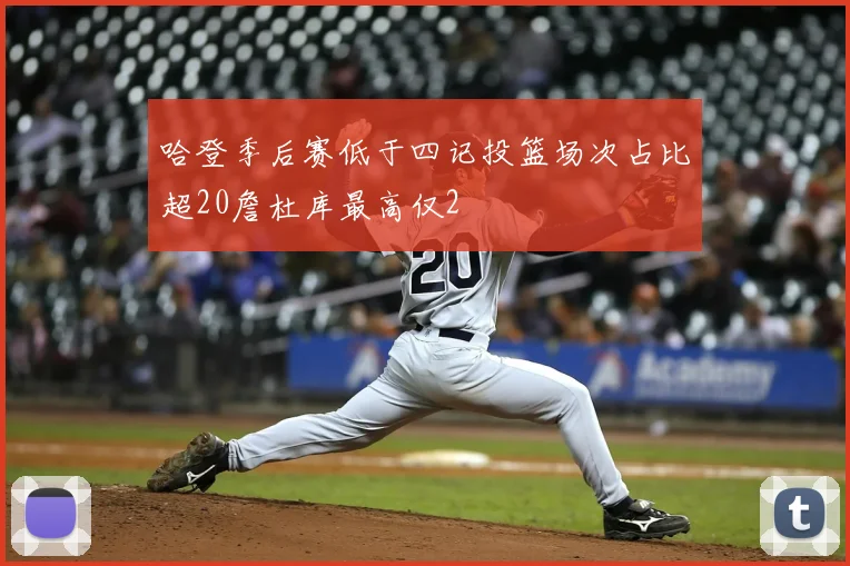 哈登季后赛低于四记投篮场次占比超20詹杜库最高仅2